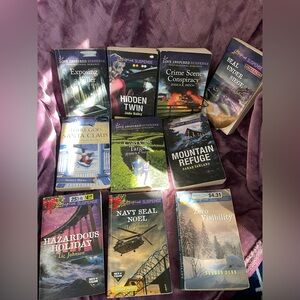 Lot of 10 books! Love inspired suspense/heartsong mysteries